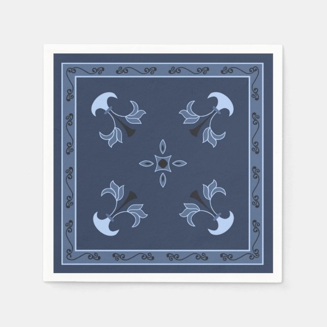 Blue Nght Pappersservett (Framsidan)