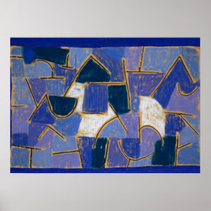 Blue Night, 1937 av Paul Klee Poster