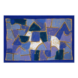 Blue Night av Paul Klee Fototryck