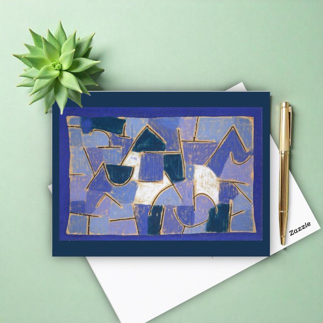 Blue Night by Paul Klee, Abstrakt Vykort (Skapare uppladdad)