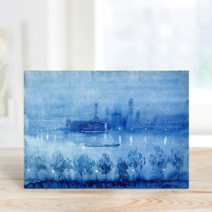 Blue Night, London Joseph Pennell Kort