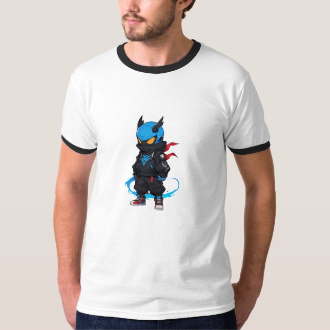 Blue Ninja T Shirt (Framsida)