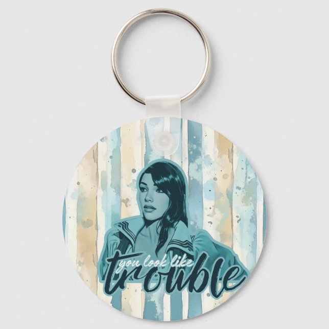 Blue Noir Neve Keychain Nyckelring (Framsida)