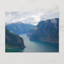 Blue norska Fjord Dream Postcard Vykort