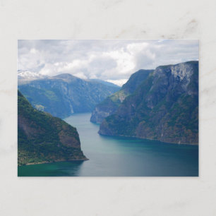 Blue norska Fjord Dream Postcard Vykort