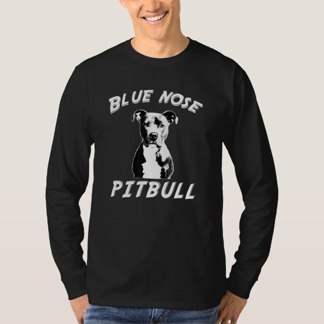 Blue Nose Pitbull Hund Puppy Rädda djuren T Shirt (Framsida)