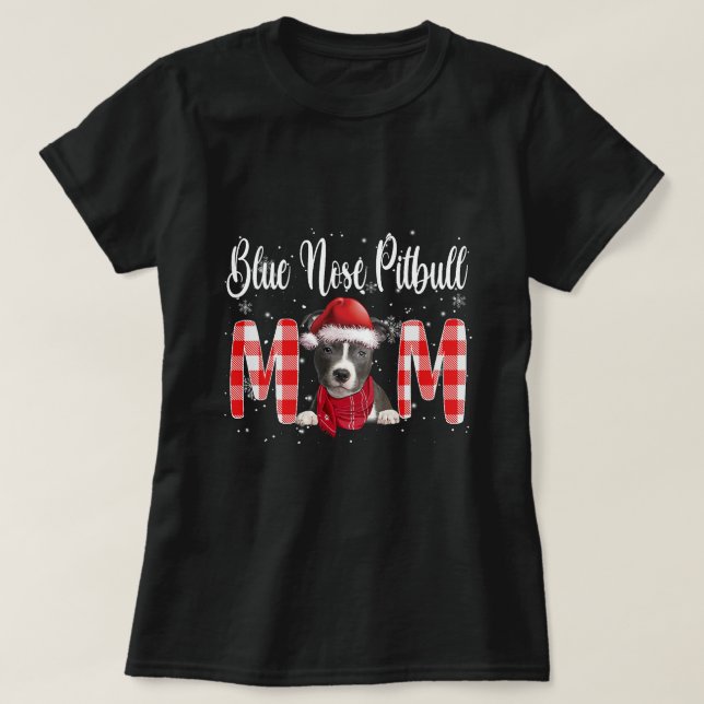 Blue Nose Pitbull Mamma Pappa Family Costume DIY C T Shirt (Design framsida)