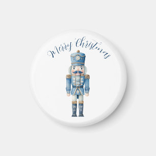Blue Nutcracker-jul Magnet