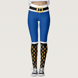 Blue Nutcracker Leksak Soldier Costume Leggings