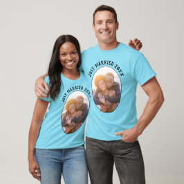 Blue Ny gifta Hans och hennes Unisex T Shirt