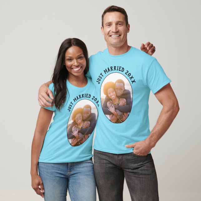 Blue Ny gifta Hans och hennes Unisex T Shirt (Unisex)