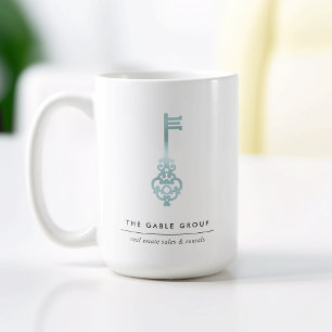 Blue Nyckel Realtor eller Real Gods Office Kaffemugg