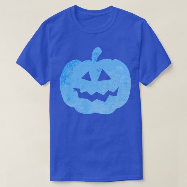 Blue O Lantern Autism Awareness Halloween T Shirt (Design framsida)
