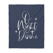 Blue O Night Divine jul Thrid Blanket