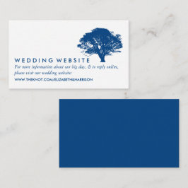 Blue Oak Träd, Rustic & Minimalistic webbplats Tilläggskort