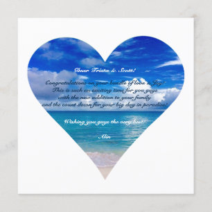 Blue Ocean   Grattis-kort Semi-Gloss Kort