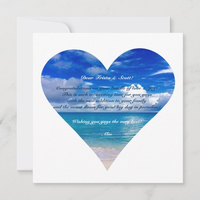 Blue Ocean | Grattis-kort Semi-Gloss Kort (Framsida)