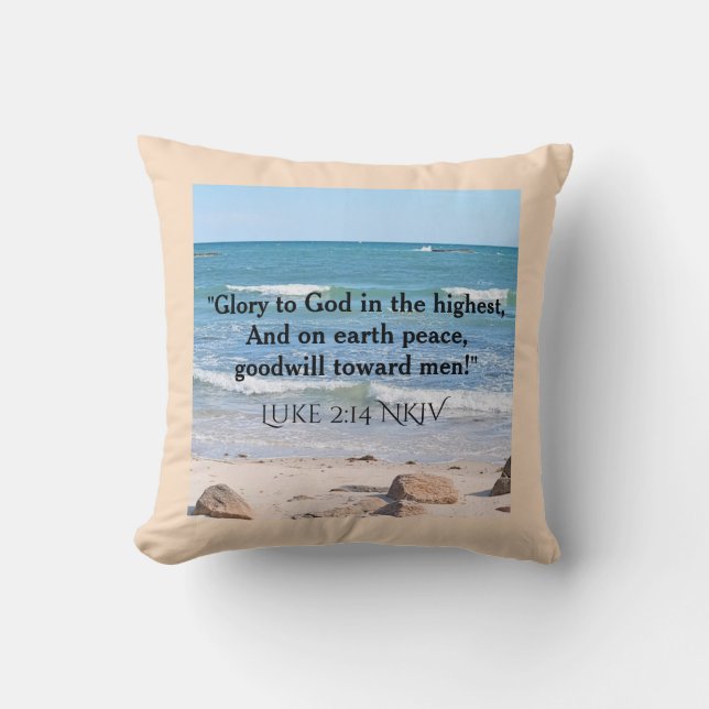 Blue Ocean med julhälsans falska budskap Thro Kudde (Framsida)