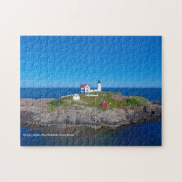 Blue Ocean Retro Travel Nubble Lighthouse Pussel