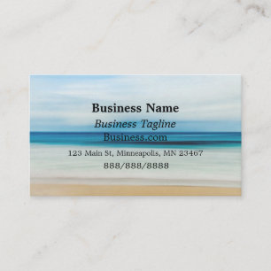 Blue Ocean Vågar och Sandy Shore Simple Business Visitkort