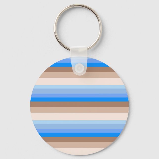 Blue och Brown rand Nyckelring (Framsida)