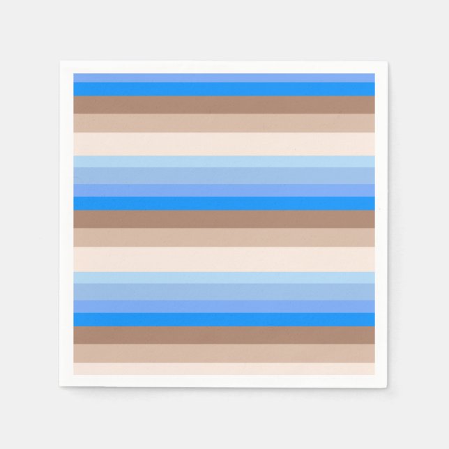 Blue och Brown rand Pappersservett (Framsidan)