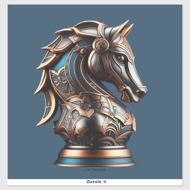 Blue och Gold Knight Klistermärken (Ark)