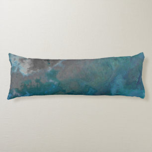 Blue och grått Marble Struktur Kroppskudde