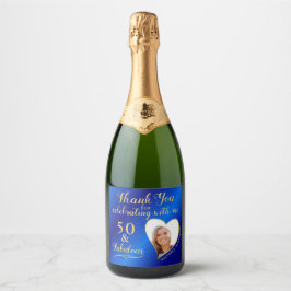 Blue och Guld 50 och Fabulous Birthday Tack