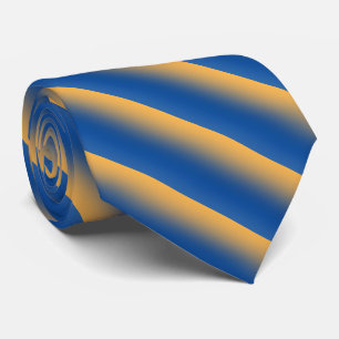 Blue och Guld Neck Tie Slips