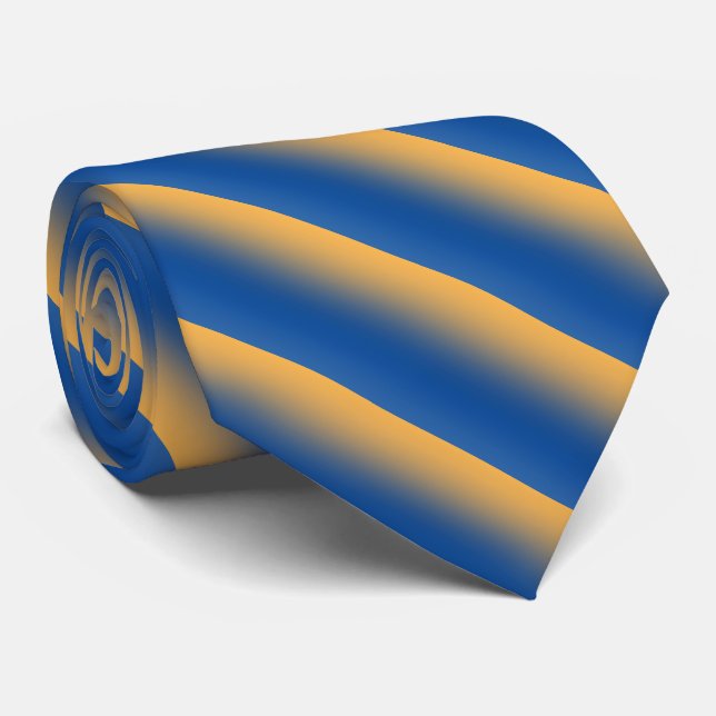 Blue och Guld Neck Tie Slips (Rullad)