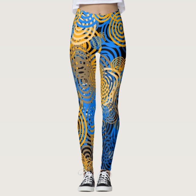 BLUE och GULT   - Baljväxter Leggings (Framsida)