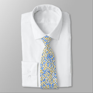 Blue och Gult Maze Slips