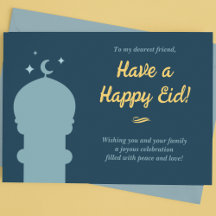 Blue och Gult Mosque Eid al-Fitr