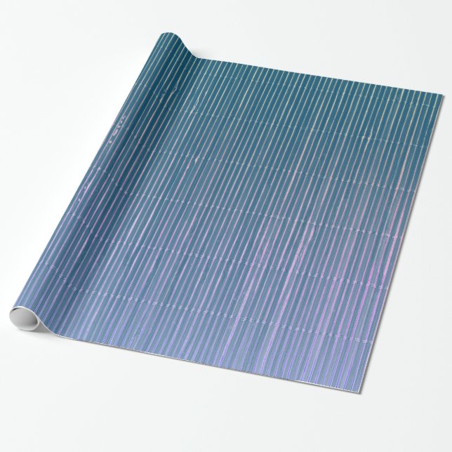 BLUE OCH LAVENDER MISSERADE STRIPED GIFT WRAPPING PRESENTPAPPER (Utrullad)