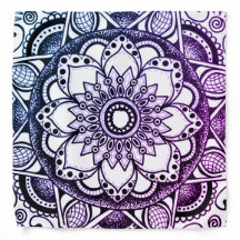Blue och Lila Mandala Bandana