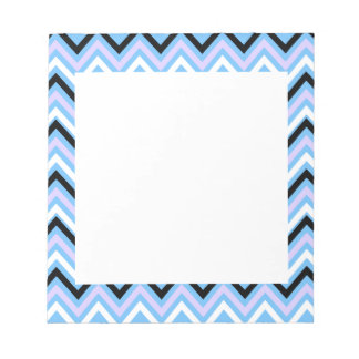 Blue och Lilac Chevron Mönster Anteckningsblock