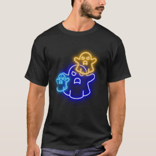 Blue och Orange Neon Ghost Trio T Shirt