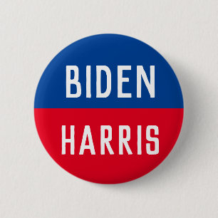 Blue och Red Biden Harris Kampanj Knapp