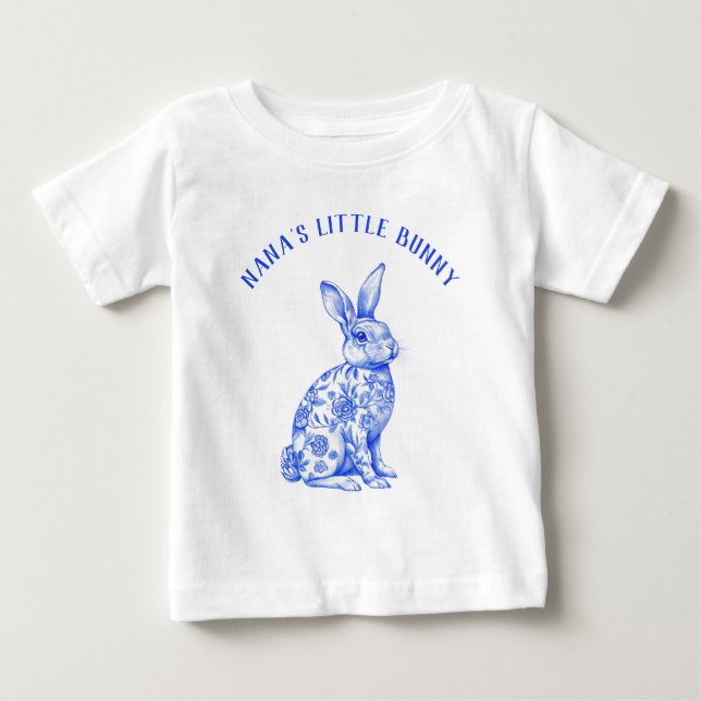 Blue- och White Chinoiserie Baby Infant T Shirt (Framsida)