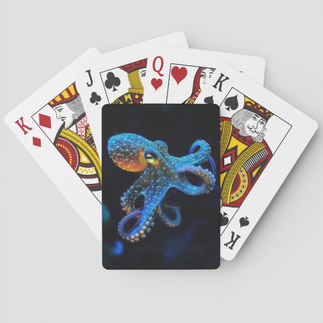 Blue Octopus Casinokort (Baksidan)