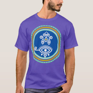 Blue Öga Amulet T Shirt