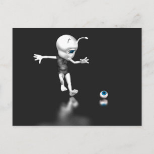 Blue Öga Borttappad Vykort