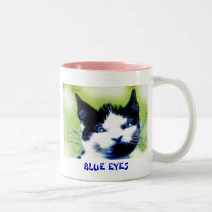 BLUE ÖGA CAT Två-Tonad MUGG