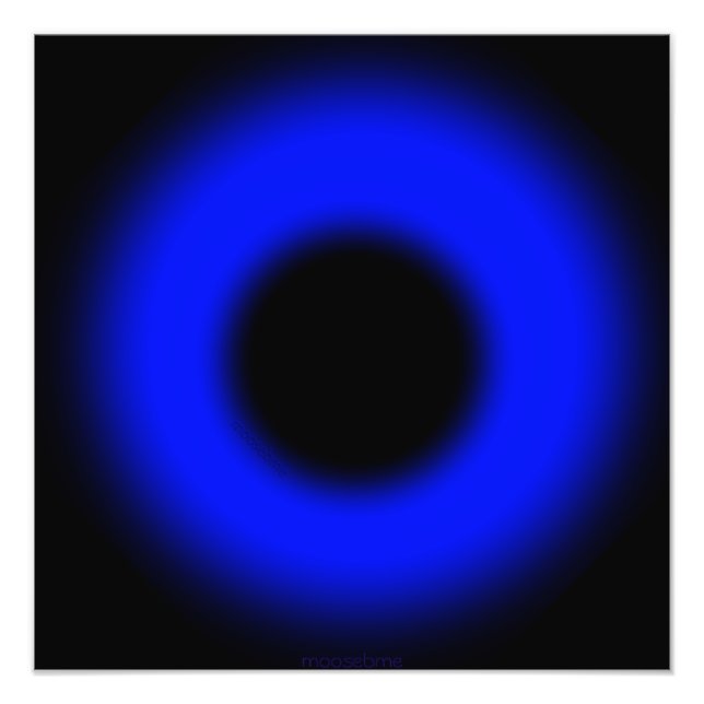 Blue Öga Eclipse Fototryck (Framsidan)