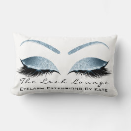 Blue Öga Glitter Makeup Lash Beauty Studio Lumbarkudde