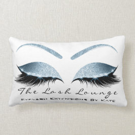 Blue Öga Glitter Makeup Lash Beauty Studio Lumbarkudde