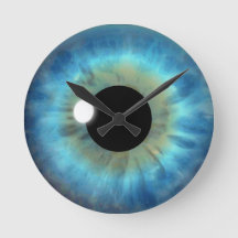 Blue Öga Iris Eyeball Medium Anpassningsbar Round 