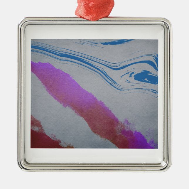 Blue Öga Julgransprydnad Metall (Framsidan)