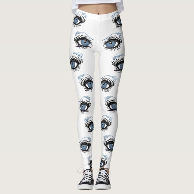 Blue Öga Leggings (Framsida)